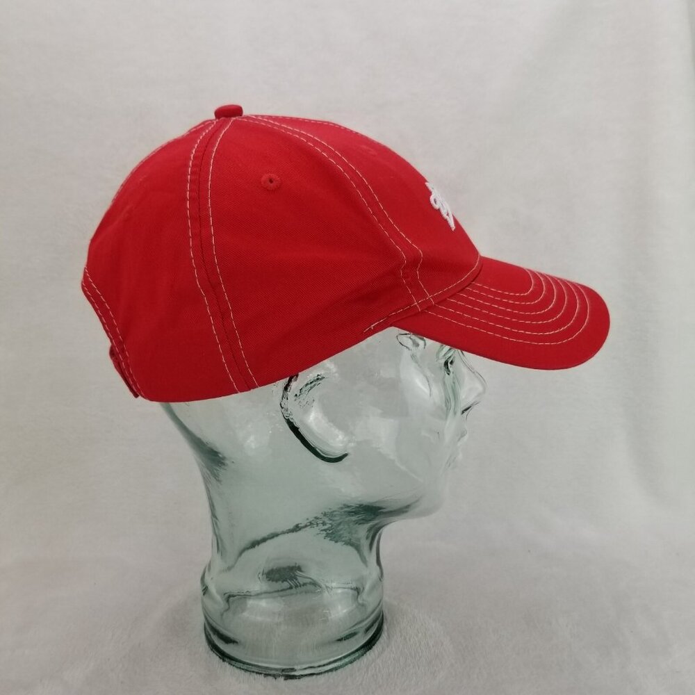 ✅Budweiser Bud Cap Red Embroidered Adj. Hook & Loop Baseball Hat Lot Of 2 OSFA - Picture 14 of 16